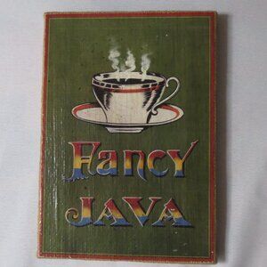 COFFEE fancy java WALL HANGING canvas ART